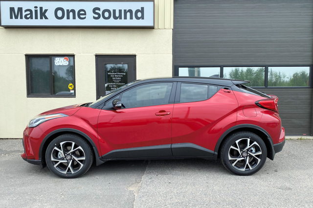 Toyota 2020 C-HR with professional window tint in North Bay